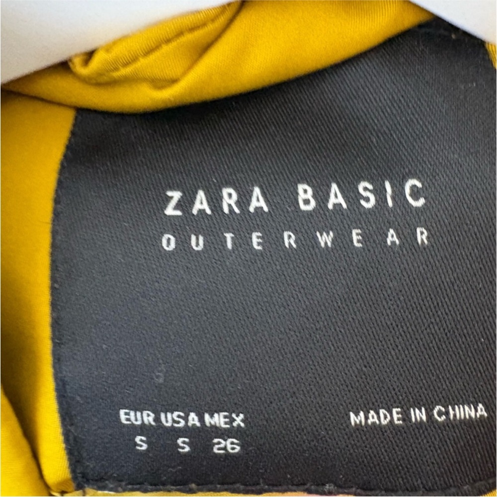 Zara Yellow Peplum Utility Jacket Size Small - Picture 9 of 12